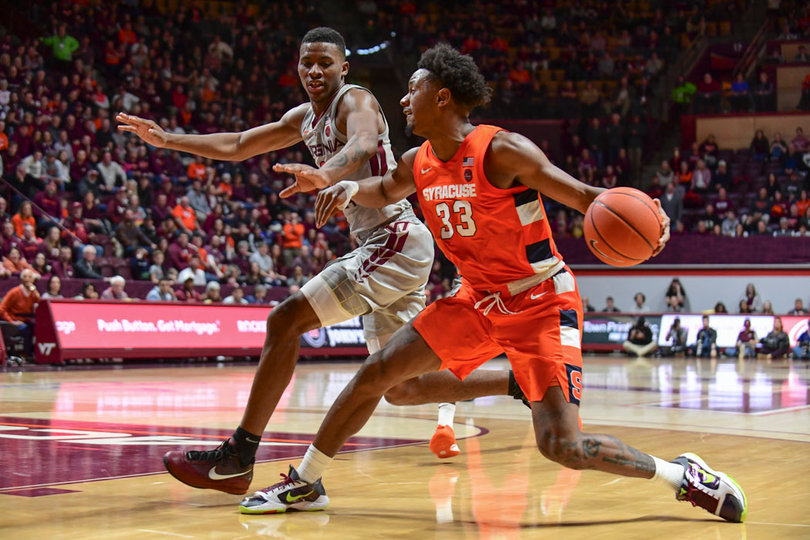 Hughes surpassed 1,000 career points in the second half of the Orange's win against Virginia Tech.
