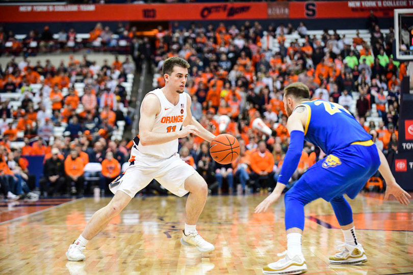 Girard's four defensive rebounds tied for the second-most on Syracuse.