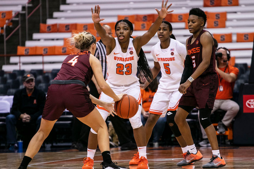 The Hokies shot 7/27 from 3, 25.9%.