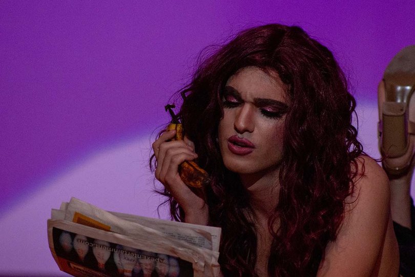 Polly Venus took the crowd by storm as they performed their number to Lady Gaga's "Telephone". 