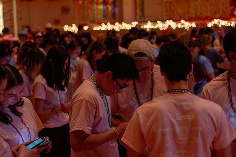 OttoTHON participants kick off the event by taking 2 minutes and 10 seconds in honor of their external communication director, Emily McNeill’s 21st birthday, to see how much money they could raise in that time. 
