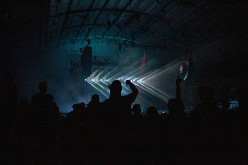 Usually set up for hockey, the OnCenter is transformed into a concert venue for The Kid LAROI’s tour kick-off performance. Fans jumped and danced along with the rapper’s emphatic music. 
