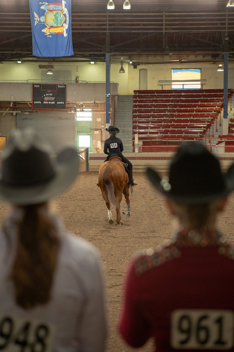The Toyota Coliseum is home to the Intercollegiate Horse Show Association competitions throughout the duration of the fair. On Sunday, Aug. 27, Syracuse University was among the teams competing as well as Alfred and Cornell Universities. 
