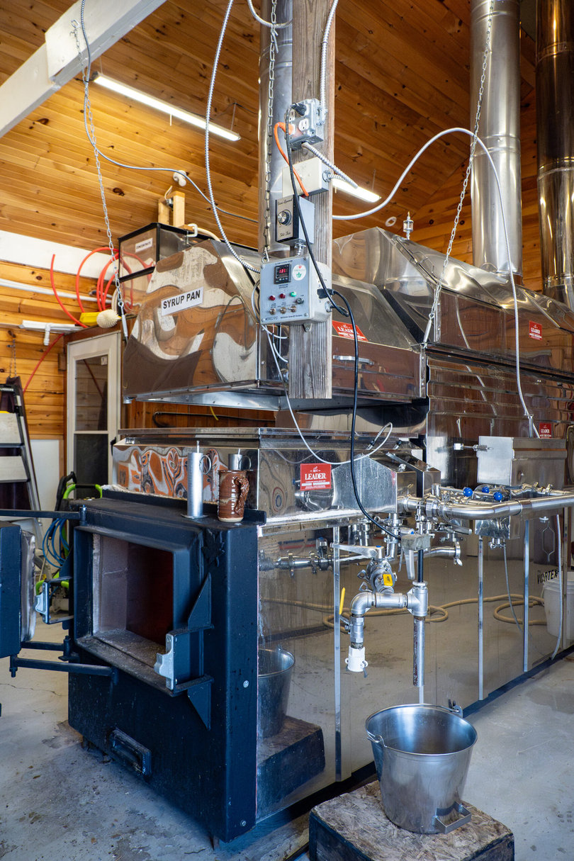 A machine for making syrup.