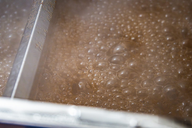 A vat of sap.