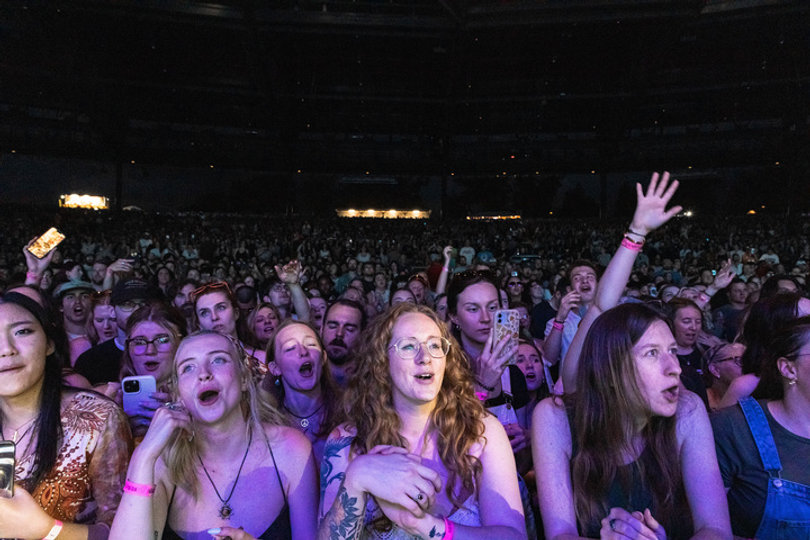 Hozier brought the crowd together in unison as attendees sang along. With each song, he immersed the crowd deeper into the music.
