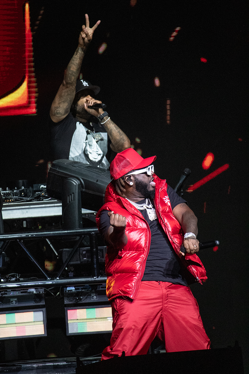 T-Pain yelled “Cheehoo,” an expression of excitement in Hawaiian culture, several times throughout his performance. Both he and Pitbull have had recent performances in Syracuse in 2022 and 2021, respectively.
