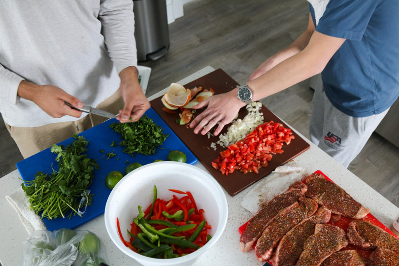 Orange Plate, a meal subscription service started by Syracuse University students, offers a range of pre-made selections for delivery. Each week, the group creates a Google Form for customers to fill out, and on Sunday nights they drive around Syracuse delivering meals door-to-door. 