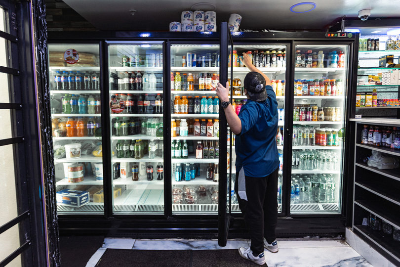 Along with its items from the grill, the café offers a variety of drinks for customers. The range of options was popular with late-night visitors.