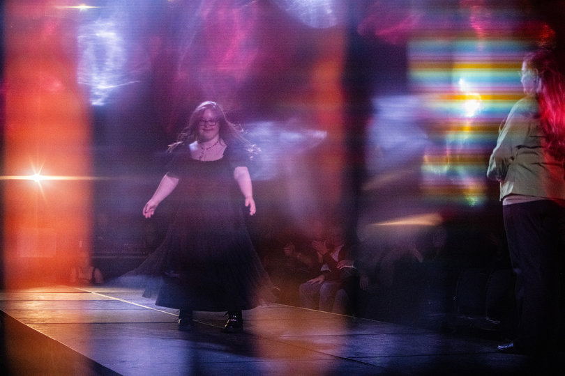 Ruby Kaftan is one of the eight models that walked in the Runway of Dreams fashion show on Sunday. The event occurred in the Schine Student Center’s Underground.