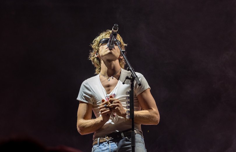 Ross Lynch, lead singer of The Driver Era, performs in the JMA Wireless Dome on Friday night. Take a look back at this year’s Block Party was co-headlined by The Driver Era and Ravyn Lenae.