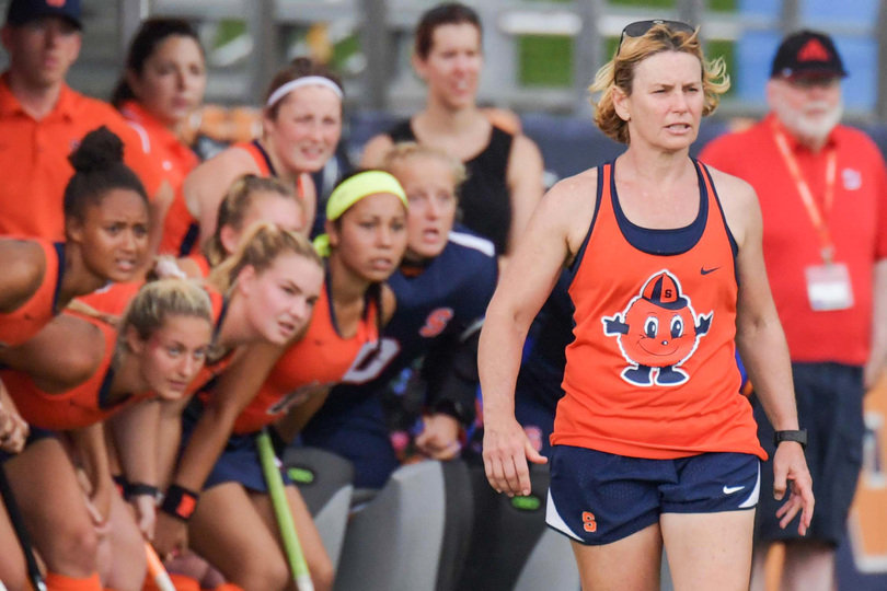Former SU field hockey head coach Ange Bradley was selected to the NHFCA Hall of Fame's 2026 class. She coached at SU from 2007-22.