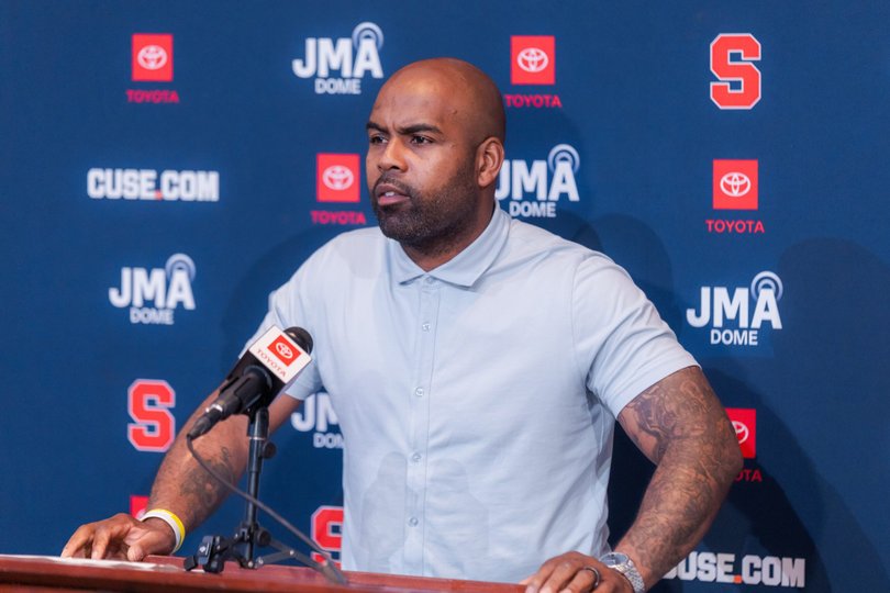 At his weekly media availability Monday, Fran Brown discussed Justus Ross-Simmons' potential return, which would bring much-needed familiarity to Syracuse's wide receiver room.