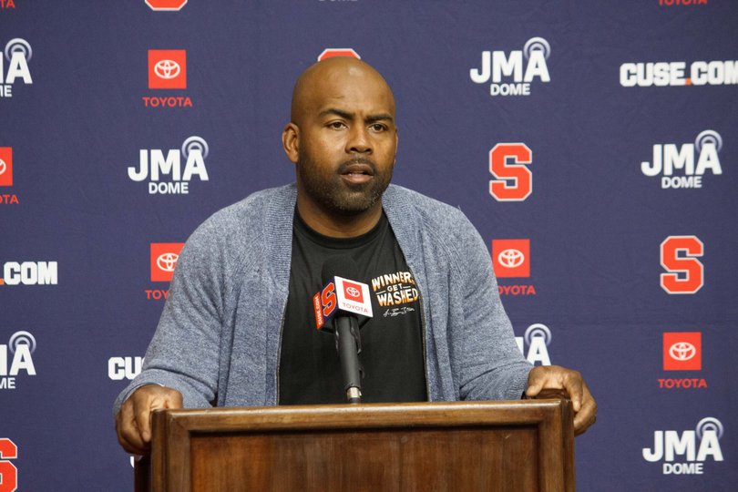 Fran Brown spoke about Justus Ross-Simmons' eligibility, Syracuse's wide receiver standouts and Steve Angeli's return at his weekly media availability Monday.  
