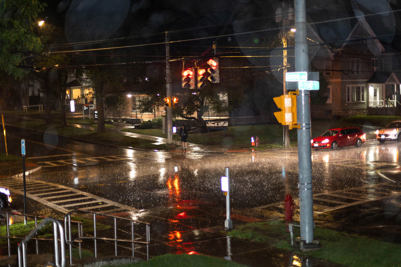 The National Weather Service issued a tornado warning for Onondaga County, per a campus-wide Orange Alert Wednesday.