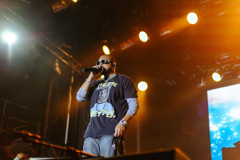 Jamaican artist Sean Paul performs at the Fair on Aug. 27. Paul played hits like “Temperature” and “Get Busy.”
