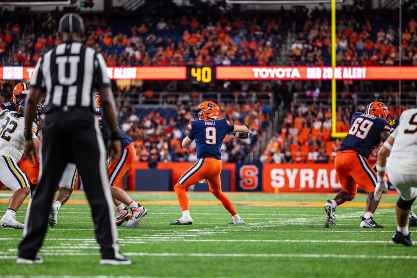 Steve Angeli's career-high three interceptions condemned Syracuse in its backbreaking 21-18 loss to Cal Saturday. 