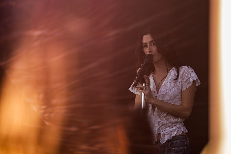 Stella Lefty sang hits like “Boston” at the New York State Fair’s Chevy Court on Sept. 6. Lefty launched her debut album, “Long Way Home” on Aug. 21. 
