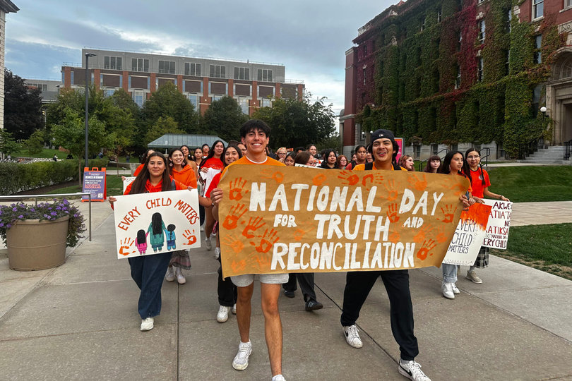 Orange Shirt Day procession
